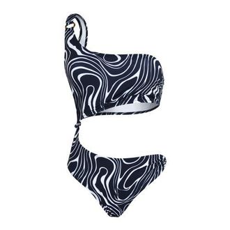 Vilebrequin Women Asymmetric One-piece swimsuit Orcas in Navy at Nordstrom, Size Medium