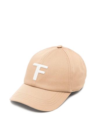 Tom Ford embroidered-logo baseball cap - Neutrals