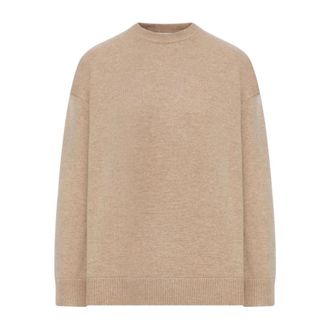 Max Mara Ottavo Trui met Ronde Hals - Dames - Ronde hals truien - Beige - XS - Truien & Vesten
