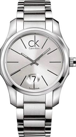 Calvin Klein Mens Biz Silver Dial Watch