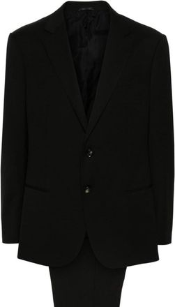 Giorgio Armani Black Double-breasted Suit