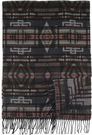 Vince Camuto Feathersoft Geometric Jacquard Wrap Scarf in Black at Nordstrom Rack