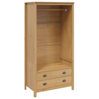 vidaXL Armario Con Caj&oacute;n Hill Marr&oacute;n Miel 84 X 50 X 170 Cm Pino Macizo Vidaxl