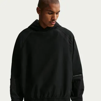 Nike Mens Tech Dri-FIT Shori Knit Utility Hoodie in Black | IF1341-010