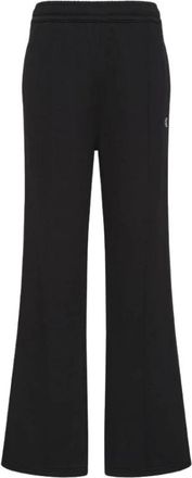 Calvin Klein Jeans Pantalones de ch&aacute;ndal de algod&oacute;n con monograma - Trousers - Mujer - Negro - XS