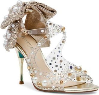 Betsey Johnson Tessa Stiletto Sandal in Light Gold at Nordstrom, Size 5.5