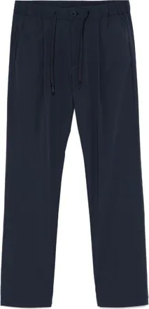 Herno Blue Elastane Casual Mens Pants