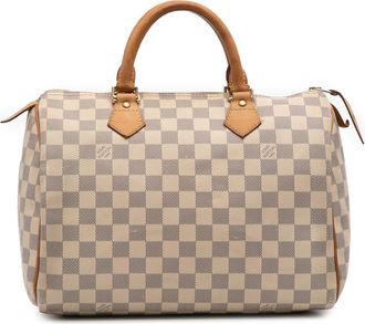 Louis Vuitton Pre-owned Womens Speedy Handbag - Nude Textile - One Size