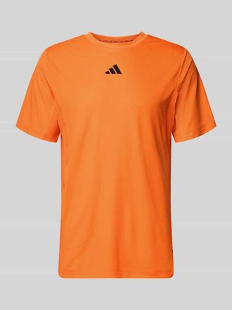 adidas Regular Fit Sport T-Shirt mit Label Print in Orange, Gr&ouml;&szlig;e XXL