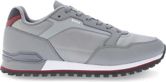 HUGO BOSS Mens Parkour-L Trainers in Grey Mesh - Size UK 11