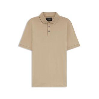 BOSS Mercerized-cotton polo shirt
