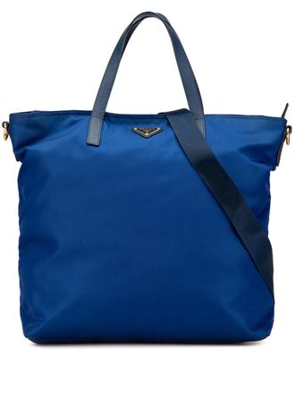 Prada 2013-2023 Tessuto tas - Blauw