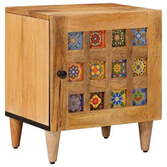 vidaXL Armario De Noche Natural 40 X 33,5 X 46 Cm Vidaxl