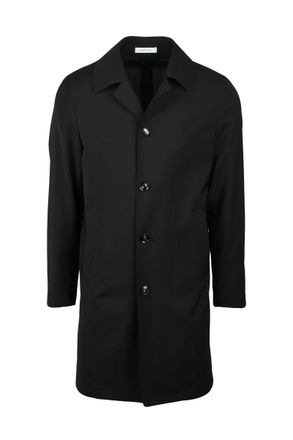 Alberto La Torre Virgin Wool Overcoat - Black