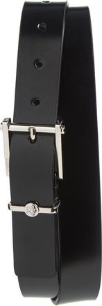 Versace Column Leather Belt in 1B00P-Black-Palladium at Nordstrom, Size 105