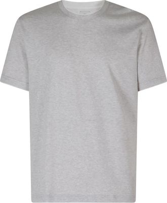 Eleventy T-shirt met ronde hals - Heren - T-shirts - Grijs - XL - Katoen - Tops