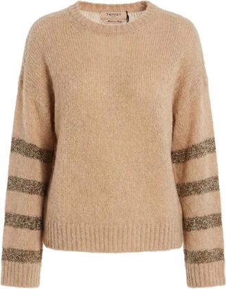 Twinset Donna, Maglie, Beige, XS, new
