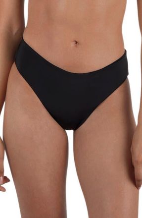 Hurley Solid Bikini Bottoms in Black at Nordstrom, Size X-Large
