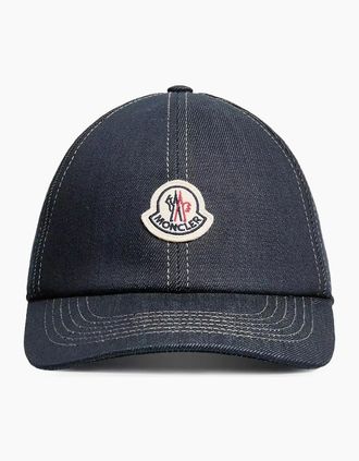 Moncler Mens ARCHIVE LOGO CAP - Blue - Size: OS