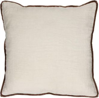 POMAX Coj&iacute;n de algod&oacute;n marfil 45X45