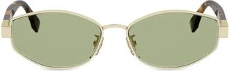 Fendi Sunglasses, female, Yellow, Size: 56 MM Baguette Sunglasses