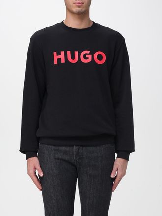 HUGO BOSS Felpa girocollo Hugo in cotone logo