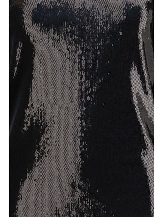 Toteme Womens Long-Sleeved Sequin Top Black Polyester Shirt