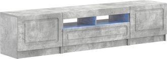 vidaXL Cabinet De Tv Led De 5 Piezas Gris Hormig&oacute;n Vidaxl