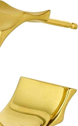 Leigh Maxwell Jewelry Orecchini a cerchio Wave in oro giallo 18 carati