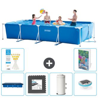 Intex Piscina Con Estructura Rectangular - 450x220x84 Cm - 7-piezas S138