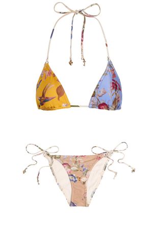Zimmermann Patience Spliced Printed Bikini - Multicoloured 1 - 2 (UK 12 / M)