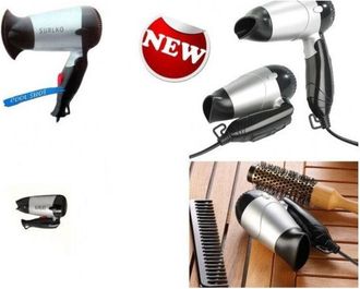 Trade Shop Secador De Pelo De Viaje Deportivo Plegable Mini De 1200 Vatios