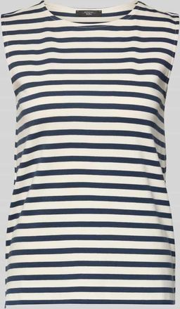 Max Mara Regular Fit Tank-Top aus reiner Baumwolle Modell MULTIH in Ecru, Gr&ouml;&szlig;e XL