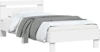 vidaXL Estructura De Cama Blanco 80 X 200 Cm Madera De Ingenier&iacute;a Vidaxl