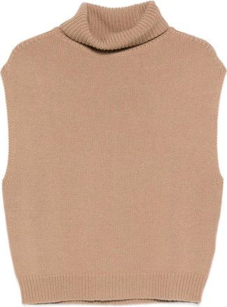 Allude Vest met col - Beige