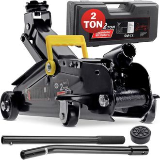 No Brand No Brand - Deuba Gato Hidr&aacute;ulico Capacidad De Carga De 2 Toneladas Herramienta Para Su Coche Auto Con Malet&iacute;n De Transporte