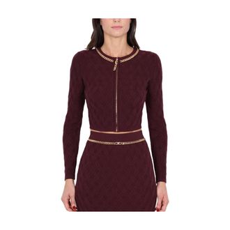 Elisabetta Franchi Dames, Truien, Bruin, Maat: L Viscose