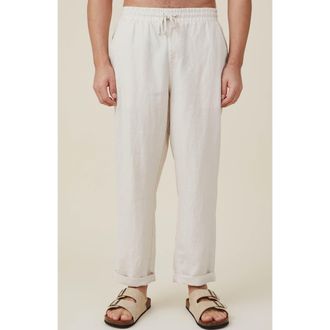 Cotton On Mens Linen Pant in Oatmeal at Nordstrom, Size X-Small