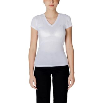 A|X Armani Exchange Mujer, Camisetas, Blanco, Talla: S