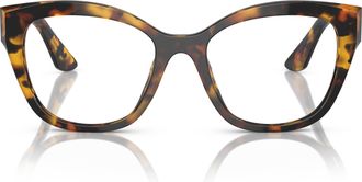 Miu Miu 0mu 05xv Bold Cat-Eye Tortoiseshell Eyeglasses