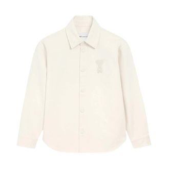 Ami Casual Shirts, male, White, Size: XS Knitted ADC Overshirt
