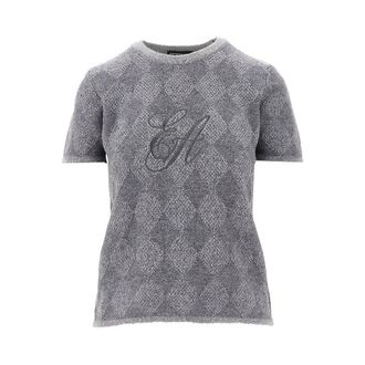 Emporio Armani Lozenge cashmere-blend sweater Woman