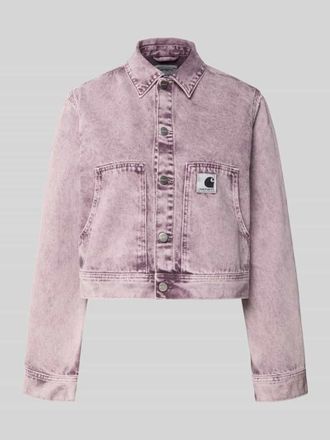 Carhartt Work in Progress Regular Fit Jeansjacke mit Logopatch Modell Arca in Rosa, Gr&ouml;&szlig;e XS