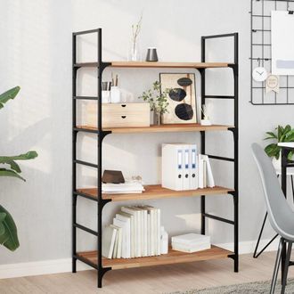 Berkfield Home Floating Shelf 80x40x2 cm Oil Finished Solid Wood Acacia in Brown | Size: 80 x 40 x 2 cm