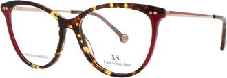 Carolina Herrera Ladies Tortoise Rectangular Eyeglass Frames Ch-Her-0210-O63-52