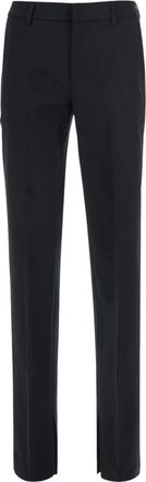 Pantaloni Torino London Pants - Dames - Straight fit broeken - Zwart - XS - Wol - Broeken