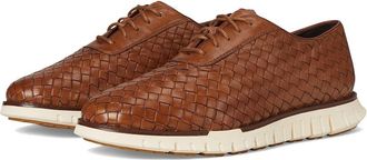 Cole Haan Zerogrand Remastered Woven Oxford Mens Lace Up Wing Tip Shoes British Tan/Dark Natural/Ivory : 10.5 D - Medium, Lace/Leather