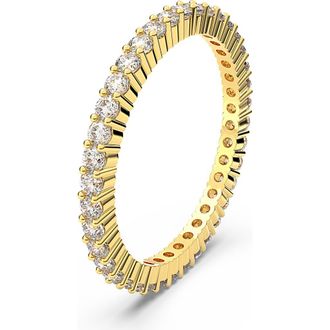Swarovski Matrix Band Ring in White/Gold at Nordstrom, Size 9