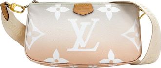 Louis Vuitton Beige Coated/Waterproof Canvas By The Full Multi Pochette Accessoires R (Authentic Pre-Loved)