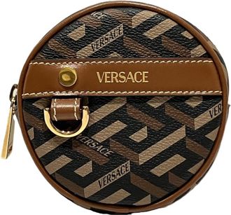 Versace Brown Pvc Fanny Pack (Pre-Owned)